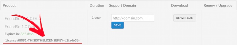 License Key on PeepSo.com