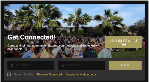 Custom PeepSo Login Screen Image