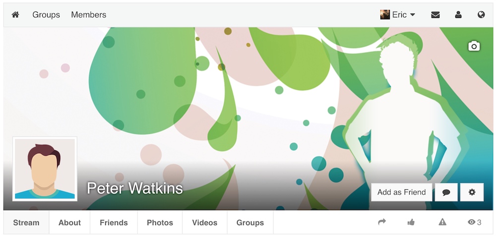 New default avatar and cover - Male
