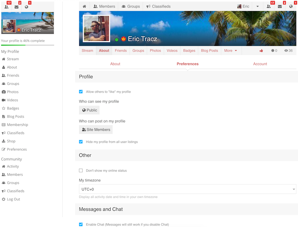 Redesigned User Profiles