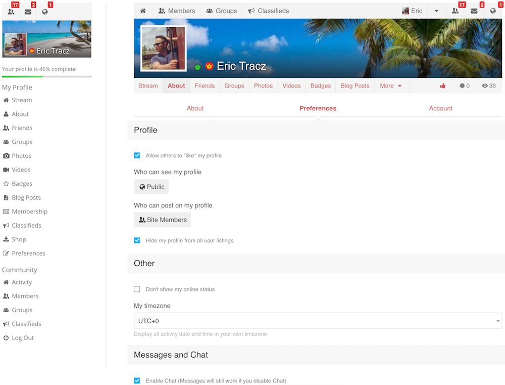 Redesigned User Profiles 