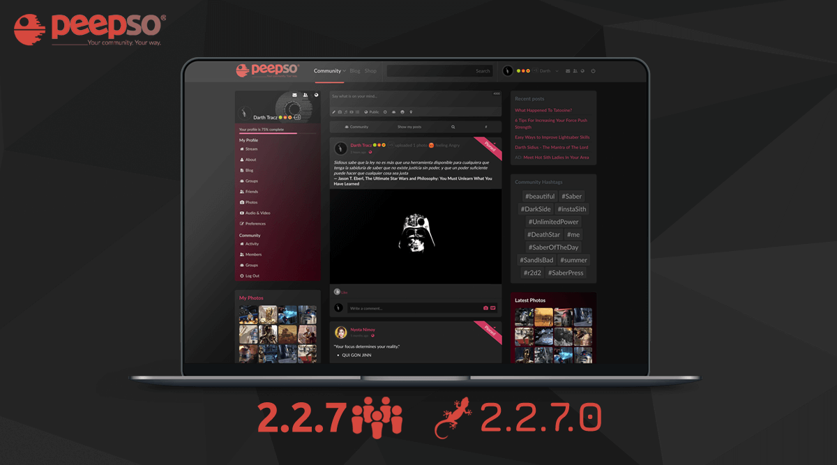 New Release: PeepSo 2.2.7 & Gecko 2.2.7.0