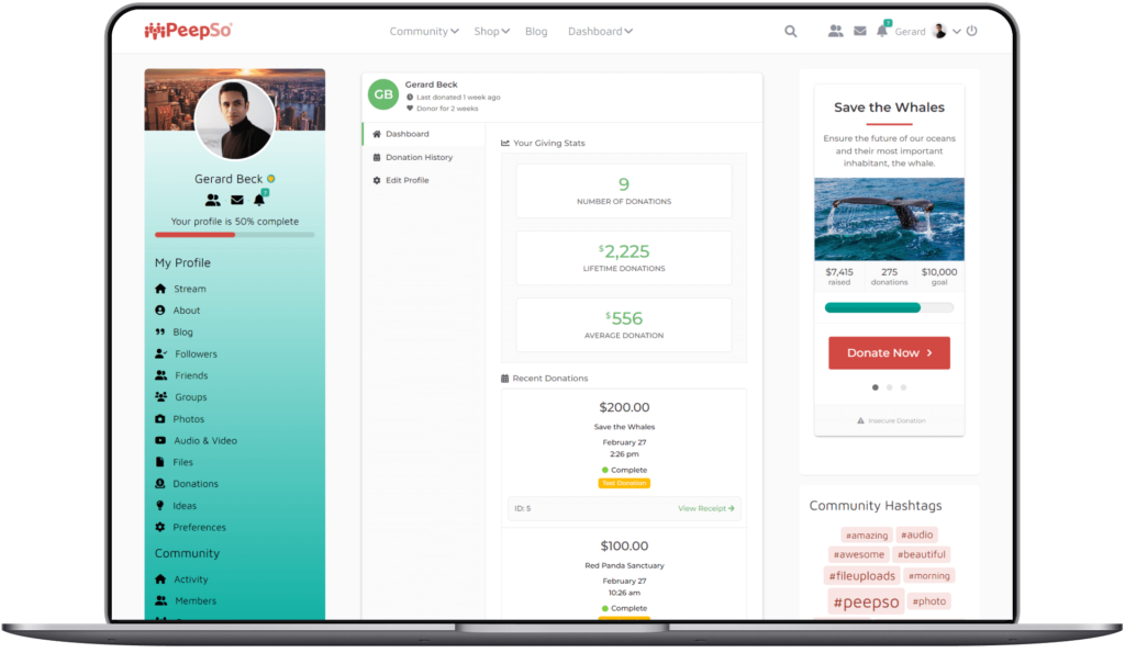 PeepSo for Donations | GiveWP Integration 2 PeepSo for Donations | GiveWP Integration