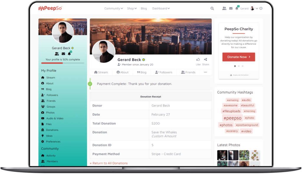 PeepSo for Donations | GiveWP Integration 4 PeepSo for Donations | GiveWP Integration