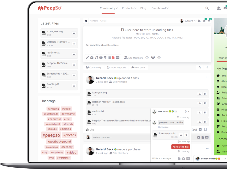 PeepSo File Uploads - File Uploads in Your Online Community 1 PeepSo File Uploads - File Uploads in Your Online Community
